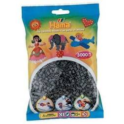 Hama Beads midi - Mørkegrå 3000stk