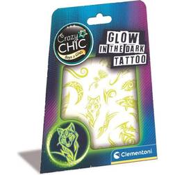 Clementoni Crazy chic. Glow in the Dark Tattoos 18121