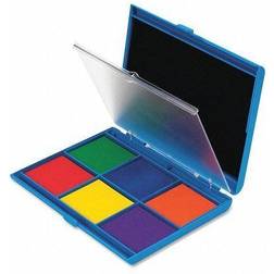 Learning Resources 7-Color Dual Stamp Pad, Washable, Assorted (Lrnler4275)