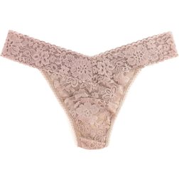 Hanky Panky Daily Lace Original Rise Thong - Taupe