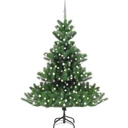 vidaXL Kunstigt julekugler 240 cm nordmannsgran grøn Juletræ