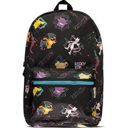 Pokémon Characters All-Over Print Backpack - Black