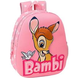 Disney 3D Skoletaske Bambi Pink