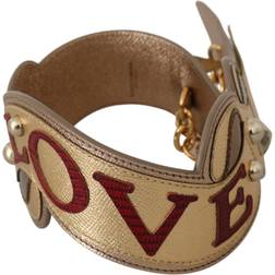 Dolce & Gabbana DG Gold Leather LOVE Bag Accessory Shoulder Strap Gold ONESIZE
