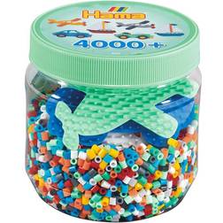 Hama Beads Midi, Sæt m. 4000stk, 3 perleplader