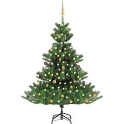 vidaXL kunstigt julekugler 180 cm nordmannsgran grøn Juletræ 180cm