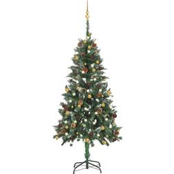 vidaXL kunstigt med og julekugler 150 cm Juletræ 150cm