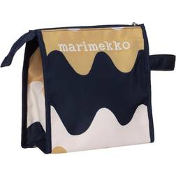 Marimekko Nuuka Pikku Lokki Cosmetic Bag - Beige/Dark Blue