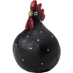 Naasgransgarden Høne i sort med hvide prikker Fin til hverdag eller påske størrelse Lille 5,2 cm Påskepynt