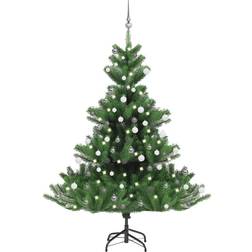 vidaXL kunstigt julekugler 180 cm nordmannsgran grøn Juletræ