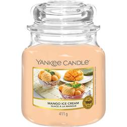 Yankee Candle Rumdufte Duftende Mango Ice Cream Classic Medium Glass 411 g Duftlys