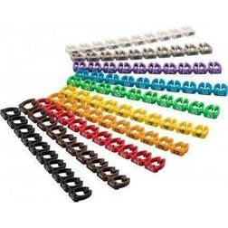 Pro Cable marker clips ‘Digits 0–9’ for cable diameterup to 6 mm