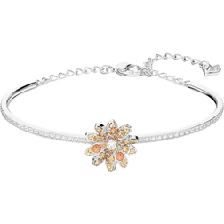 Swarovski Eternal Flower Bangle Bracelet - Silver/Multicolour