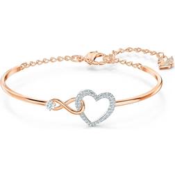 Swarovski Infinity And Heart Bracelet - Gold/Silver/Transparent