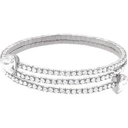 Swarovski Twisty Bangle Bracelet - Silver/Transparent