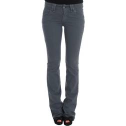 John Galliano Wash Cotton Blend Slim Fit Bootcut Jeans