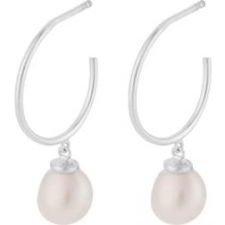 Pernille Corydon Ocean Dream Hoops - Silver/Pearls