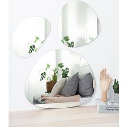 Incado spejlsæt Modern Silver Vægspejl
