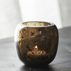 Nordal "Theo" glas brun H: 8 cm Lanterne