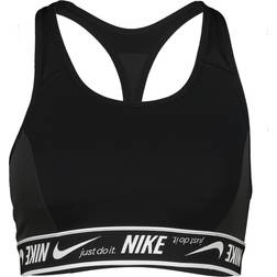 Nike bh Swoosh medSup Padded Sport-Bra dm0562-010 Størrelse