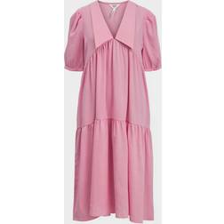Object Objalaia Midi Long Dress - Begonia Pink