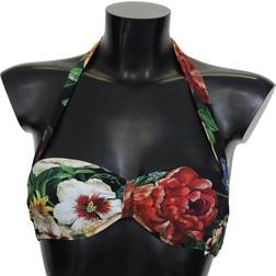 Dolce & Gabbana DG Floral Print Women Swimwear Bikini Tops IT1