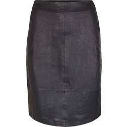 InWear Luella Skirt Premium HW Kvinde Midi Nederdele Skinny Fit Ensfarvet hos Magasin