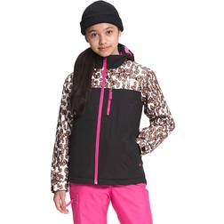 The North Face Girls' Snow Quest Jacket -Pine Cone Brown Leopard