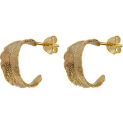 Hultquist Leaf Earrings - Gold