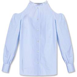 Stella McCartney Shirt with denuded shoulders Blå, Dame IT
