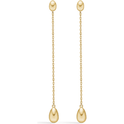 Mads Z Dangling Ellipse Earrings - Gold