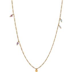 Stine A Petit Coin Necklace - Gold/Multicolour
