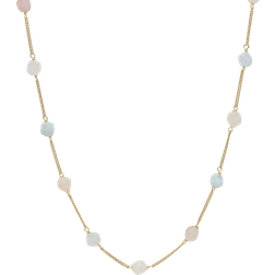 Christina Jewelry Morganite Necklace - Gold/Multicolour