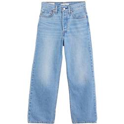 Levi's Ribcage Straight Ankle Jeans - Light Indigo Worn In/Blue