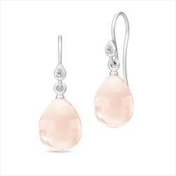 Julie Sandlau Prima Ballerina Earrings - Silver/Blush/Transparent
