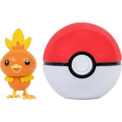 Pokémon pokéball med figur Clip 'N' Go Torchic