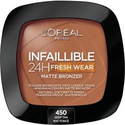 L'Oréal Paris Infallible 24H Fresh Wear Matte Bronzer #450 Tan Deep