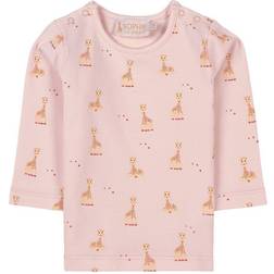 Sophie The Giraffe Baby T-shirt Barely Lyserød