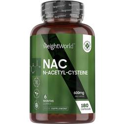 WeightWorld NAC N Acetyl Cysteine 600mcg 180 stk