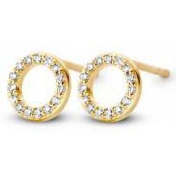 Spirit Icons Halo Small Earrings - Gold/Diamonds