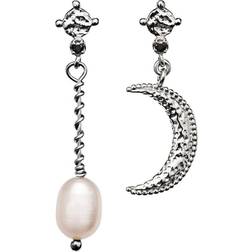 Maanesten Nyla Earrings - Silver/Diamond/Pearl