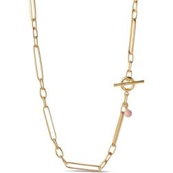 ENAMEL Copenhagen Vilde Necklace - Gold/Pink