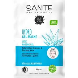 SANTE Naturkosmetik Hydro Gel Mask Natural Hyaluronic & Organic Aloe Vera