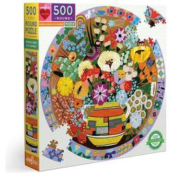 Eeboo Piece & Love Purple Bird & Flowers 500 Pieces