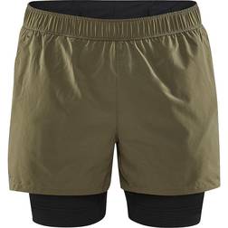 Craft Sportswear ADV Essence 2-in-1 Stretch Shorts M - Green