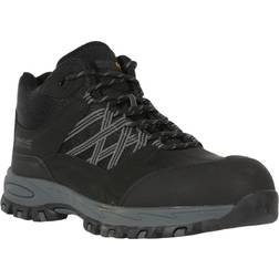 Regatta Mens Sandstone Safety Shoes (7 UK) (Black/Granite)