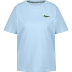 Lacoste T-shirt crocodile Blå, Dame