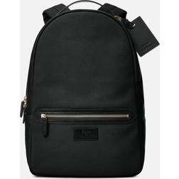 Polo Ralph Lauren Leathertrim Canvas Backpack Str Rygsække Bomuld hos Magasin Black/black