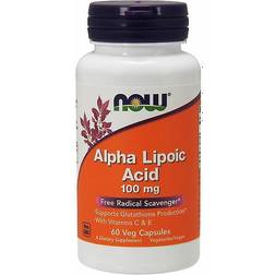 Now Foods ALPHA-LIPOIC ACID 100 mg VITAMIN C & E 60 stk