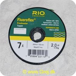 RIO Fluoroflex Freshwater tippet 7X -0,10mm 0,9kg 27,4m Klar